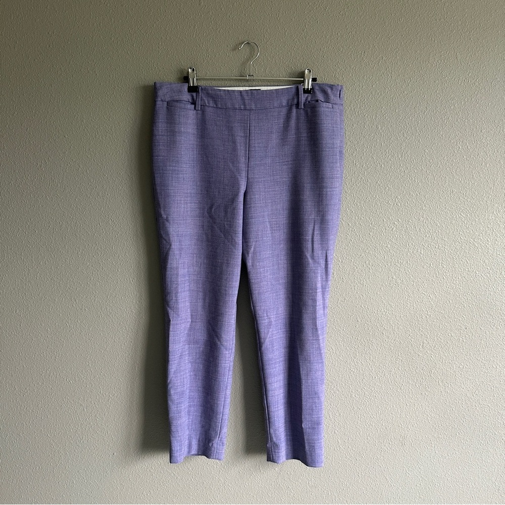Talbots Chatham Petites Purple Wool Trousers 12p